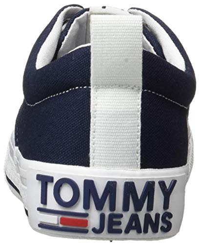 Tommy Hilfiger LowCut Essential Sneaker, Zapatillas para Mujer, Azul (Twilight Navy C87), 41 EU