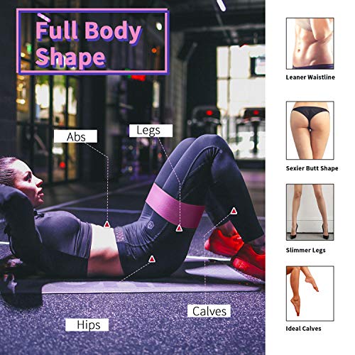 TTMOW Bandas Elásticas Musculacion Bandas de Resistencia de Tela Antideslizantes con 3 Niveles Cintas Elásticas para Yoga, Pilates, Glúteos, Caderas, Piernas, Brazos, Fitness, Crossfit, Mujer y Hombre