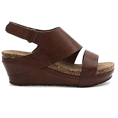 TWIFER Sandalias Mujeres Moda Zapatillas De Mujer con Plataforma Grande Sandalias Bohemia Casuales Zapatos De Playa Sandalias Romanas Chanclas De Damas Cuñas De Mujer Verano 2019