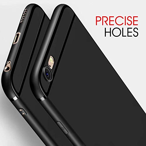 UBEGOOD Funda iPhone 6s, iPhone 6 Caso, Carcasa iPhone 6s TPU Funda Anti-Rasguño Anti-Golpes Ultra Slim Cover Protectora TPU Bumper Silicona Case para iPhone 6s / iPhone 6 Protectora Funda - Negro