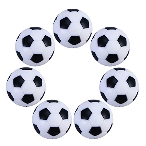 UEETEK 6pcs 32mm mesa Mini pelotas de fútbol para actividades deportivas