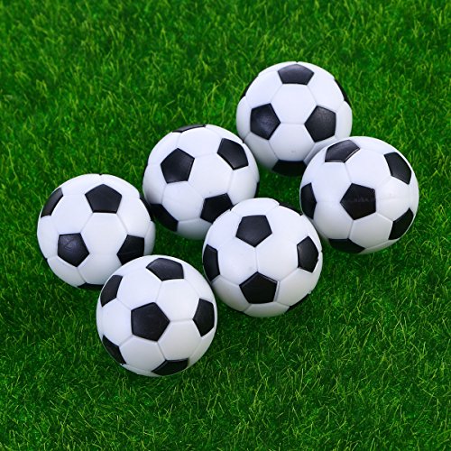 UEETEK 6pcs 32mm mesa Mini pelotas de fútbol para actividades deportivas