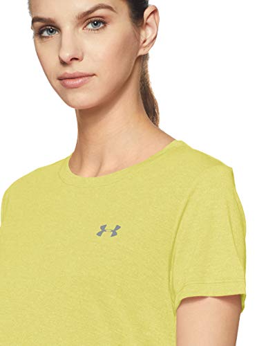 Under Armour Camiseta UA Microthread Train Twist Camisa, Tyl/STL, LG Mujer