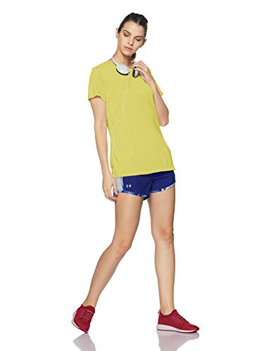 Under Armour Camiseta UA Microthread Train Twist Camisa, Tyl/STL, LG Mujer