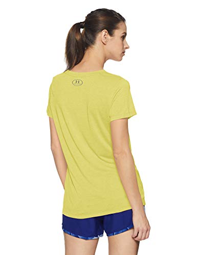 Under Armour Camiseta UA Microthread Train Twist Camisa, Tyl/STL, LG Mujer