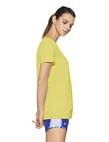 Under Armour Camiseta UA Microthread Train Twist Camisa, Tyl/STL, LG Mujer