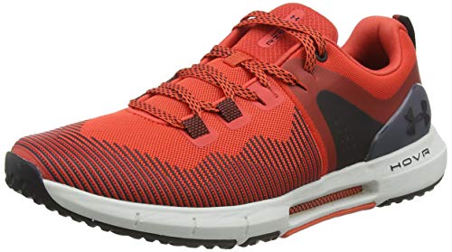 Under Armour UA HOVR Rise, Zapatillas Deportivas para Interior para Hombre, Rojo (Martian Red/Gray Flux/Martian Red), 42 EU