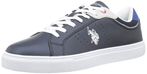 U.S. Polo Assn. Curty, Zapatillas de Gimnasia para Hombre, Multicolor (BLU Scuro/BLU 004), 44 EU