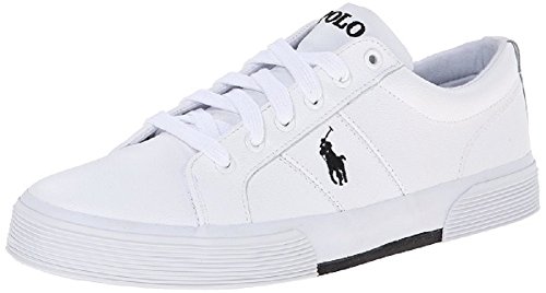 US Polo Association Ralph Lauren - Zapatillas de casa Hombre, Color Blanco, Talla 41 EU / 7 UK