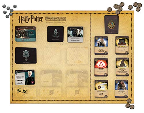 USAopoly Juego de Cartas de Batalla de Harry Potter Hogwarts, DB010-400