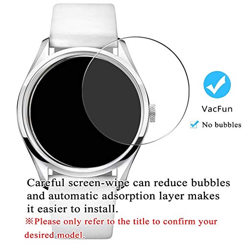 VacFun 3 Piezas Vidrio Templado Protector de Pantalla para Ice Watch Ice-Glam Ice.GL.BK.S.S, 9H Cristal Screen Protector Sin Burbujas, Alta Definición Película Protectora Reloj Inteligente