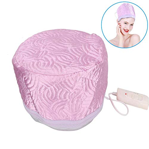 Vaporizador térmico eléctrico Gorro para el cabello, control de temperatura desmontable Calefacción DIY Cuidado del cabello en el hogar Sombrero para cabello natural o dañado Nut(01#)