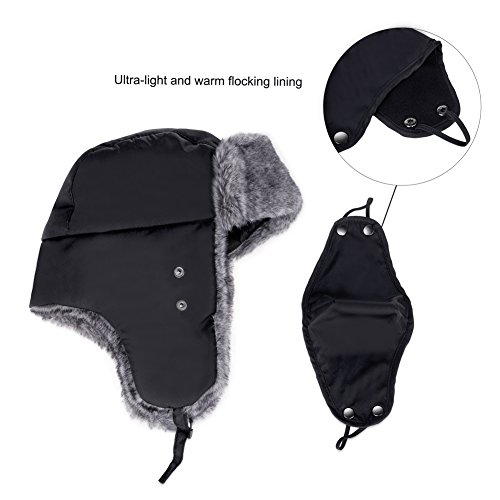 VBIGER Unisex Sombrero de Invierno Sombrero de Felpa Sombrero a Prueba de Viento Sombrero Caliente Gorro Antipolvo Sombrero de Esquí Ciclismo