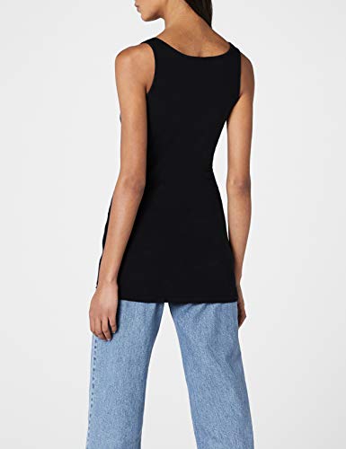 Vero Moda Vmmaxi My Soft Long Tank Top Noos Camiseta sin Mangas, Negro (Black), 40 (Talla del Fabricante: Large) para Mujer