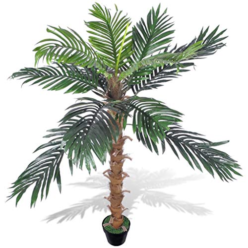 vidaXL Palmera De Coco Artificial En Maceta, 140 cm Decorativo Casa Jardín