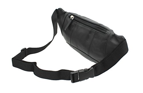 Visconti Bumbag de Cuero Estilo 720 Negro