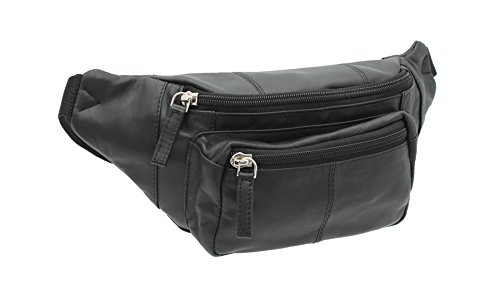 Visconti Bumbag de Cuero Estilo 720 Negro