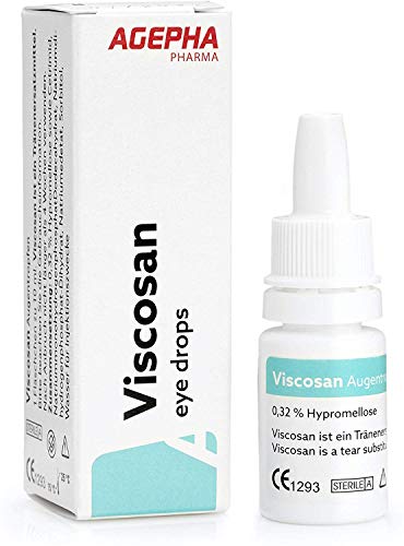 Viscosan Lágrimas Artificiales con Hipromelosa | Hidratan Rápidamente los Ojos Secos | Libres de Aceites Minerales y Petróleo | Duraderas y Naturales