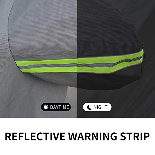 VISLONE Funda de Coche, Funda para Coche Exterior Resistente al Viento, a la Lluvia, a la Nieve, a Los Rayos UV, Cubierta Impermeable de Sedán Tamaño Completo (XL (482 * 178 * 119 cm))