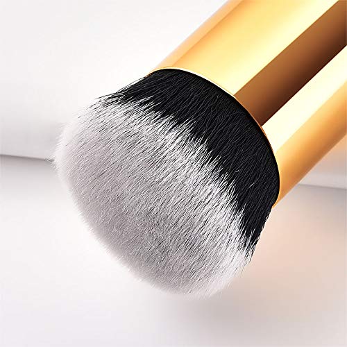 Wansan Accessorize Pincel de maquillaje Eye Face Brush Foundation Powder Eyeshadow Tool Juego de 2 piezas blanco A