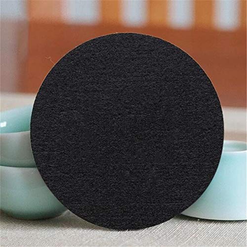 weichuang Montaña 10pcs / Set de la Personalidad Sólido Negro Engrosamiento de Aislamiento Absorbente no Tejida CoastersRestaurant la Cocina casera Posavasos Portavasos