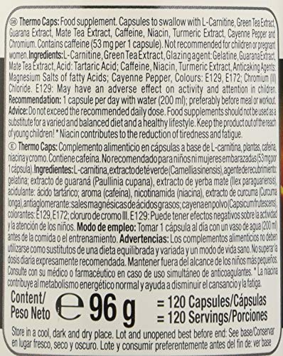 Weider Pack Duo Thermocaps (2 botes de 120) 240 cápsulas. Quemador de grasa potente para adelgarzar