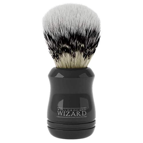 Well Groomed Wizard Brocha de Afeitar para Hombres Pelo de Tejón Sintética