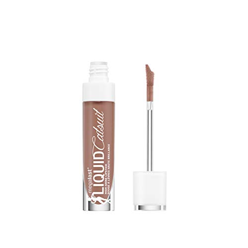 Wet n Wild MegaLast Liquid Catsuit Hi-Shine Lipstick (Chic Got Real) - Pintalabios Líquidos con Acabado Brillo, Negro, Único (E943B)