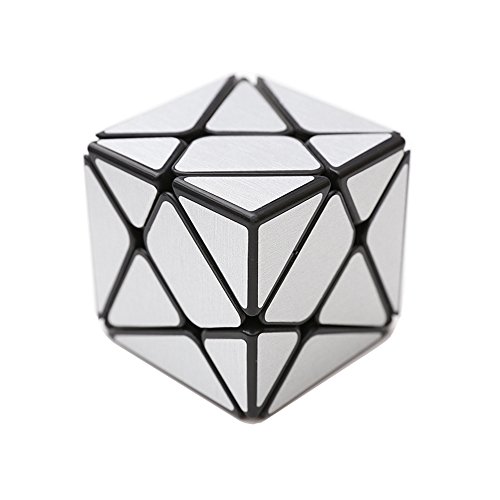 Wings of Wind - Irregular Cubo mágico 3x3, Cepillado Etiqueta Cubo de Velocidad YongJun cambiante y más desafiante Puzzle Cube (Plata)