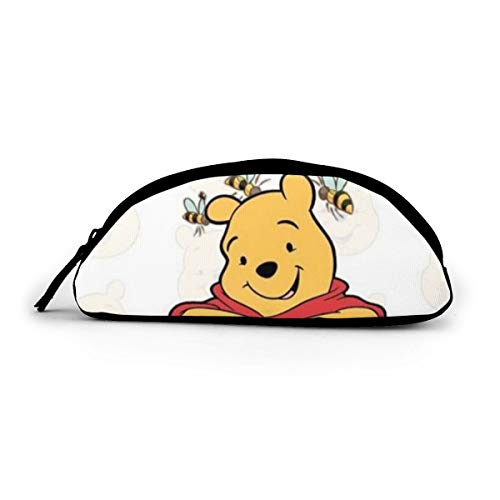 Winnie The Pooh - Estuche de tela con cremallera (tamaño grande), diseño de círculos