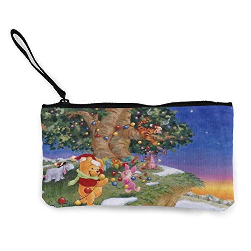 Winnie The Pooh - Monedero de Lona con Cierre pequeño, Mini Bolsa de cosméticos, diseño de Winnie The Pooh