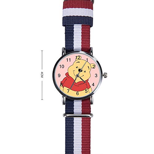 Winnie The Pooh Reloj de pulsera de cuarzo para hombres, mujeres, niños, amigos, regalos