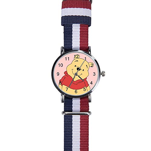 Winnie The Pooh Reloj de pulsera de cuarzo para hombres, mujeres, niños, amigos, regalos