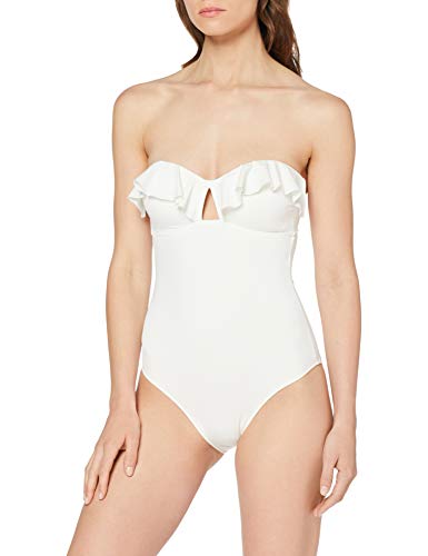 Women's Secret TR Plain Ecru Sw Conjuntos de Bikini, Marfil (Ivory 97), (Tamaño del Fabricante:XL) para Mujer