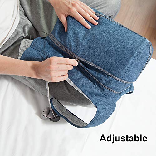 WoodyKnows - Almohada de Espalda Lateral, Mochila Inflable y Ajustable (Almohada: L (Ancho de Espalda > 35 cm))