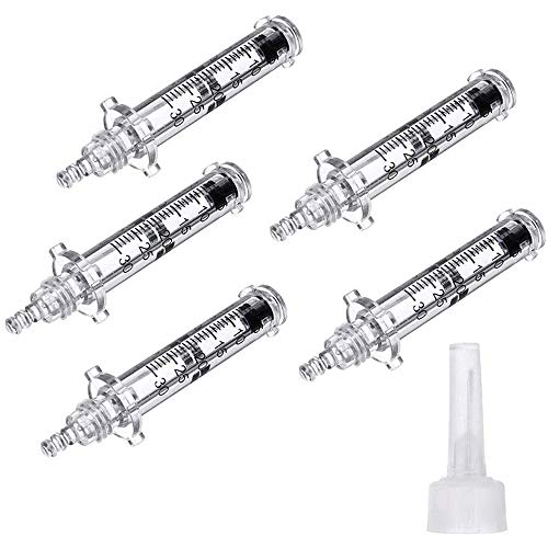 WRQ 5Pcs 0,3 Ml Cabeza Ampolla Estéril para Atomizador Pluma Hialurónica Consumibles Jeringa Agua Desechable Pistola Hialurónica Eliminación Arrugas Antienvejecimiento