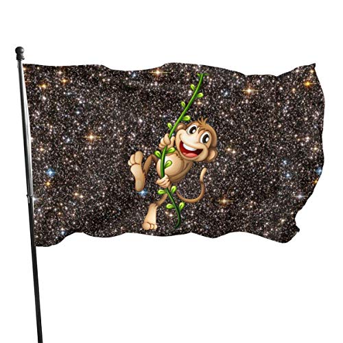 XGBags Naughty Monkey Garden Bandera, Decorations for Home Decor House Yard Outdoor Party Supplies 3x5 Ft