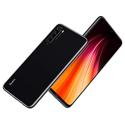 Xiaomi Redmi Note 8 Teléfono 4GB RAM + 128GB ROM, Pantalla Completa de 6.3”, Procesador Snapdragon 665 Octa-Core, 13MP Frontal y 48MP AI Cuatro Cámara Trasera Móviles Versión Global (Negro).