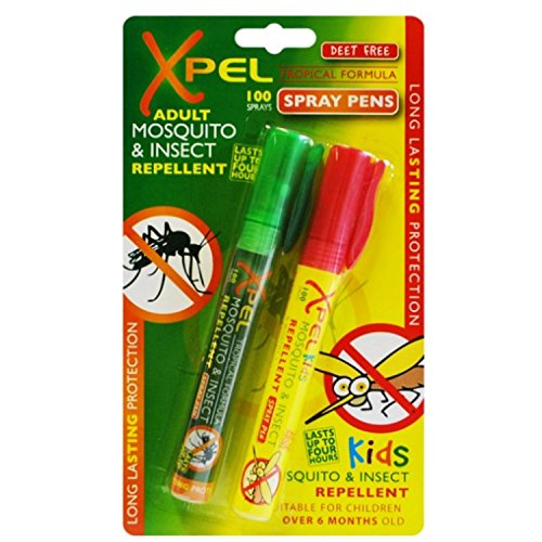 XPEL Adultos & Niños Tropical Formula Mosquito & Repelente De Insectos Bolígrafos