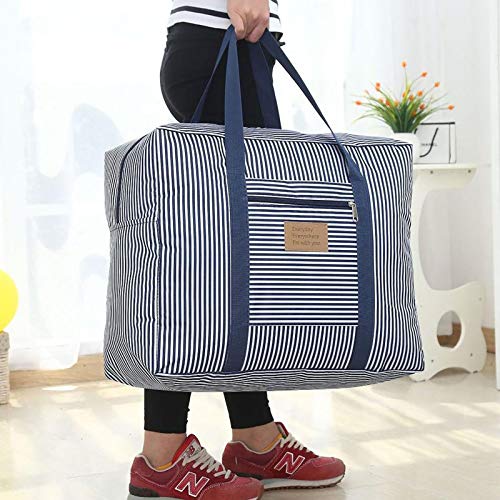 XSHL Bolsas De Almacenamiento Impermeables con Cremalleras,Gran Capacidad con Asa Bolsillos Portátil Organizadores A Prueba De Polvo para Blankets Duvet Laund