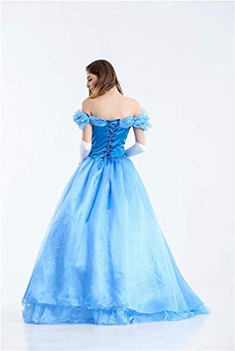 Xyfw Princesa Hada Vestido De Princesa Cenicienta Disfraces De Carnaval para Adultos Disfraces De Carnaval De Halloween Disfraces De Carnaval Disfraces De Fiesta, S