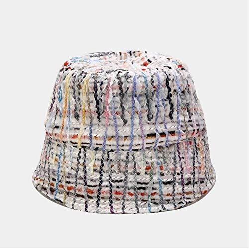 Yhhzw Sombreros De Cubo De Encaje De Malla De Color Con Fragancia Para Mujer, Gorra De Ropa De Calle Autumen, Sombrero De Pescador Plano Informal Elegante, Tamaño 56-58Cm