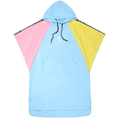 Yingm Toalla Poncho de Surf para Mujer Toallas De Baño Batas De Microfibra Toallas De Playa Pueden Llevar Secado Rápido De Agua For Nadar Y Bucear Toalla Poncho con Capucha para Mujer