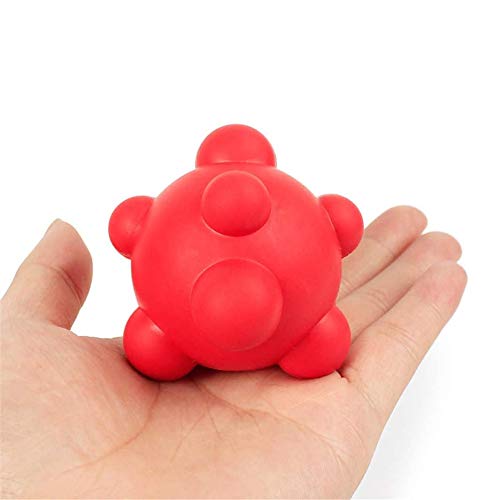 Yiyu Respiración del Perro de Goma 4pcs Juguete Irregular Que Salta la Bola del Juguete del Perro casero de mascar Activo Juguete Molar Delicioso Perro Bola for Fresca y Formación x (Color : 4pcs)