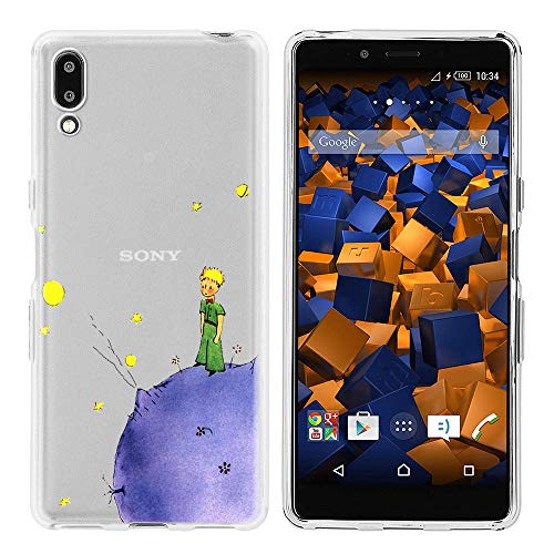 Yoedge Funda Sony Xperia L3, Cárcasa Silicona Transparente con Dibujos Animados Diseño Antigolpes Suave [El Principito] Resistente Bumper Case para Sony Xperia L3 (Púrpura)