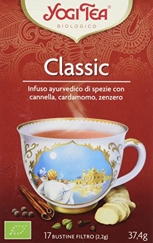 Yogi Tea Infusión de Hierbas Classic, pack de 3 x 17 bolsitas