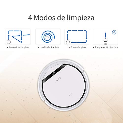 ZACO ILIFE0003-ES ILIFE V3s Pro Aspirador hogar Robot, Auto-Carga, Diseño para la Limpieza de Pelos de Mascota, 20 W, Plastic