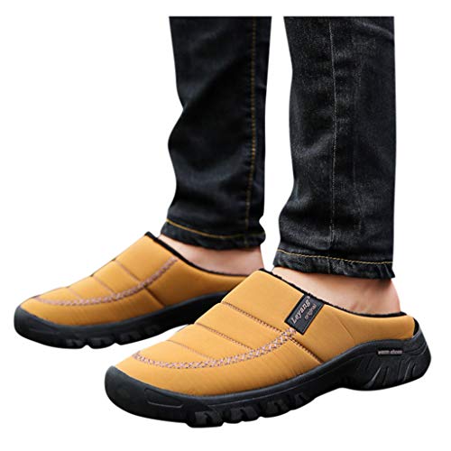 Zapatillas De Casa para Hombre De Fieltro De Lana Natural Calientes Transpirables Bienestar Natural Handmade Calidad Zapatillas Unisex con Forro cálido Zapatos Impermeables para Interiores