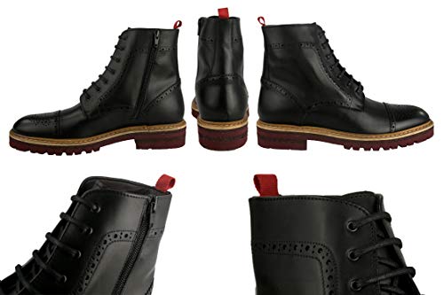 Zerimar Botas de Hombre con Alzas Que Aumentan su Altura + 7 cm | Botas Hombre de Vestir| Botines Hombre| Botas de Piel Hombre | Fabricados en España