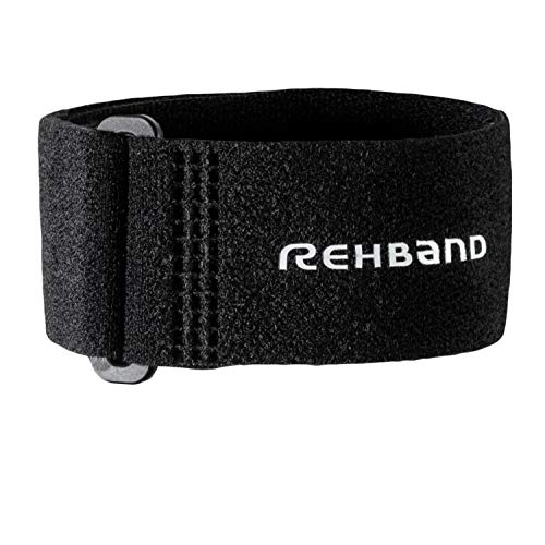 Ziatec Edition Rehband UD Tennis Elbow Strap - Cinta para Codo de tenista y Golfista | Banda de epicondilitis, codera de Tenis, tamaño:Talla única, Color:Negro - 1 Pieza